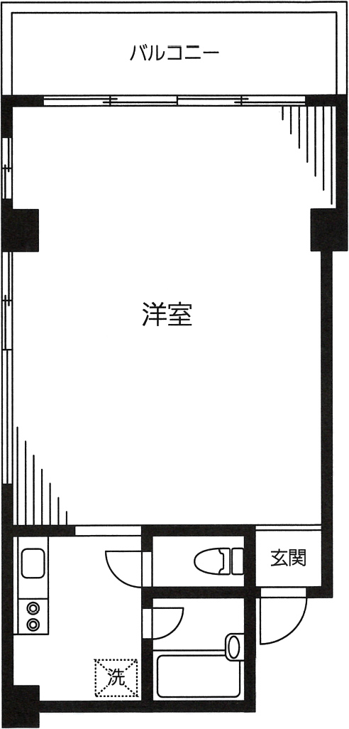玉泉館II　201号室　図面