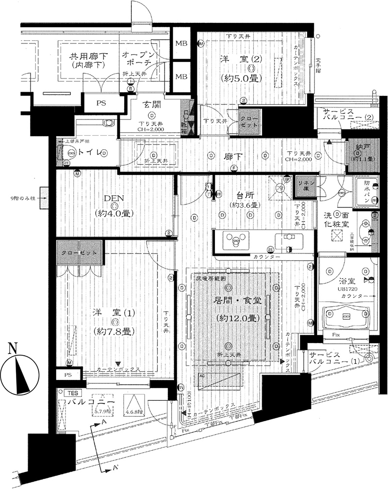 ヒルズ新宿御苑　図面